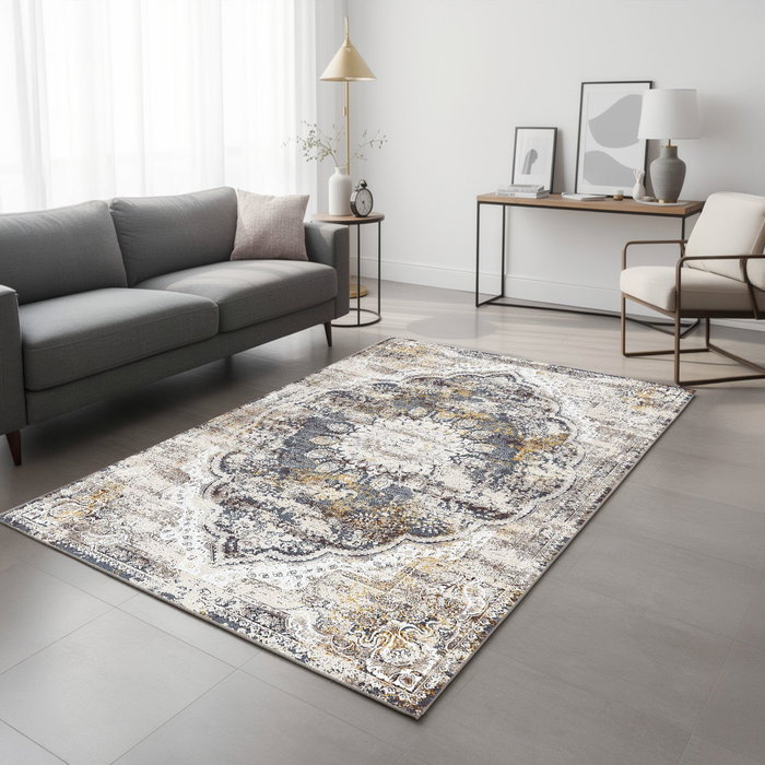 Conceptum Alfombra Woosonıl083 160 x 230 cm Crema, Gris y Rojo Burdeos Conceptum Alfombra Woosonıl083 160 x 230 cm Crema, Gris y Rojo Burdeos